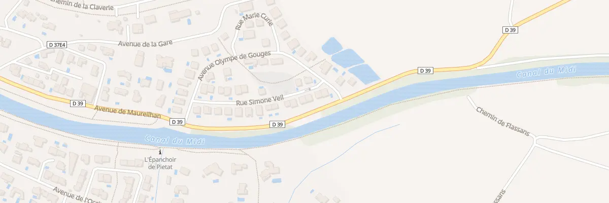 Plan du 24 Rue Simone Veil à Capestang