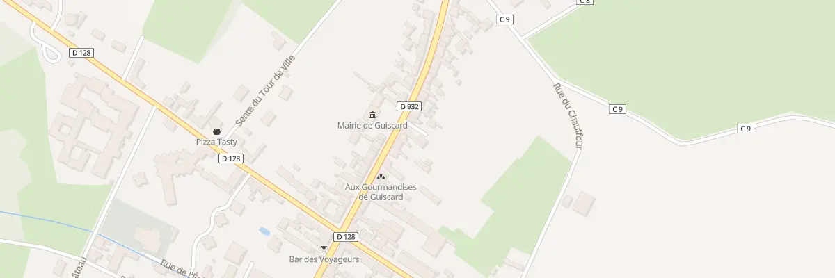 Plan du 128 Rue du Général Leclerc à Guiscard