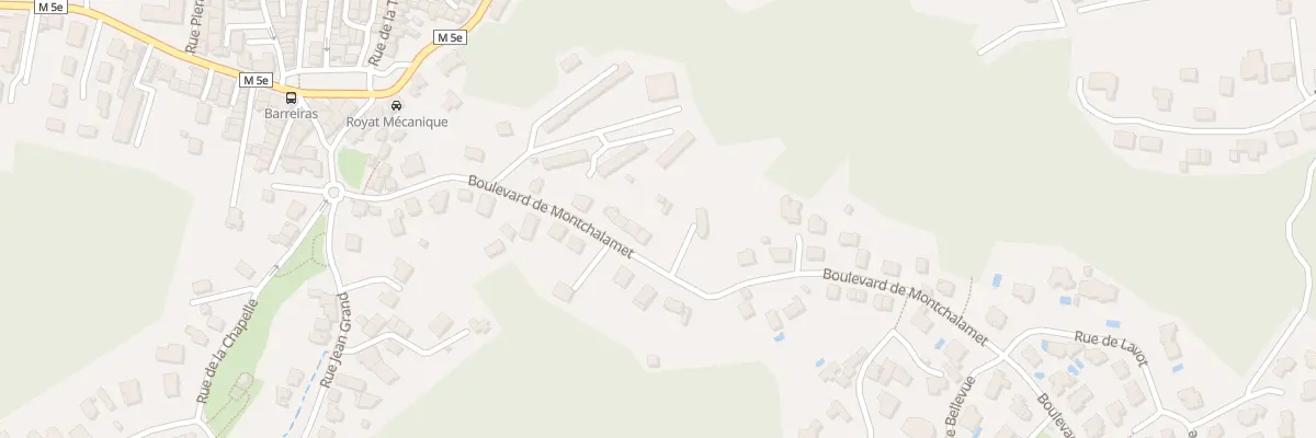 Plan du 23 Bd de Montchalamet à Royat