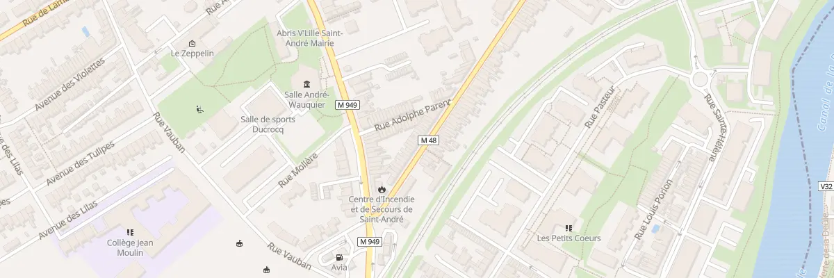 Plan du 25 Rue Sadi Carnot à Saint-André-lez-Lille