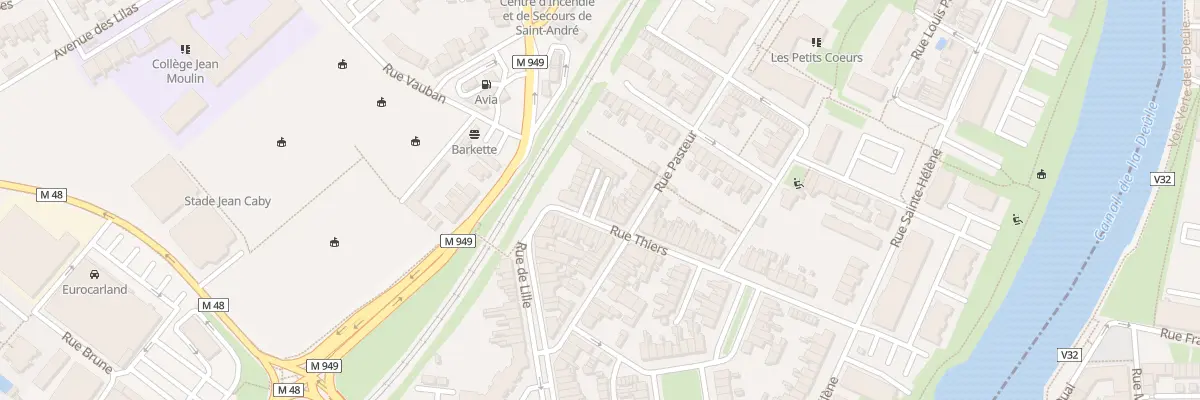 Plan du 1 Cite Lagrange à Saint-André-lez-Lille