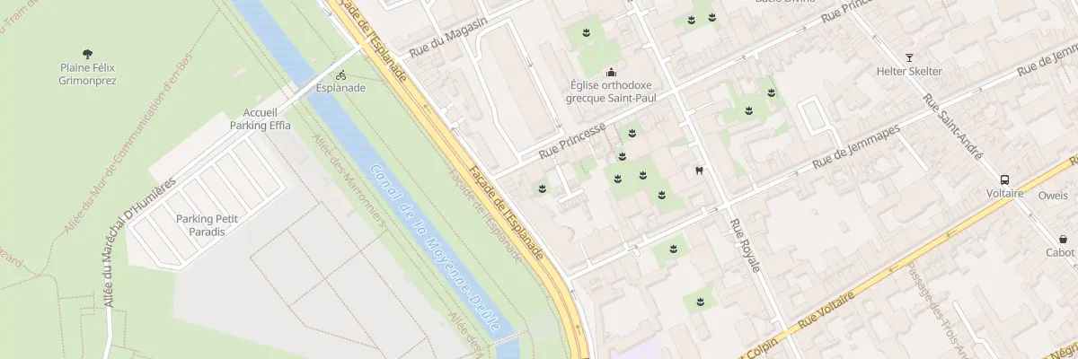 Plan du 105 Rue Princesse à Lille