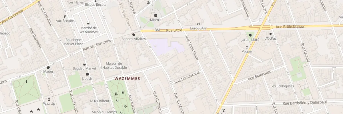 Plan du 66 Rue du Marché à Lille