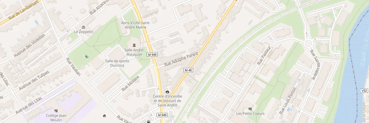 Plan du 1 Rue Adolphe Parent à Saint-André-lez-Lille