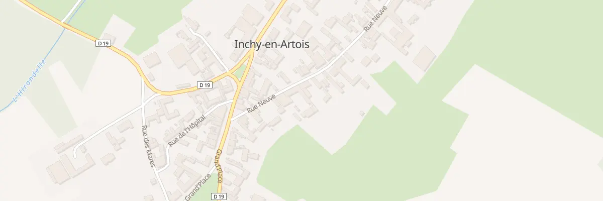 Plan du 7 Rue Neuve à Inchy-en-Artois
