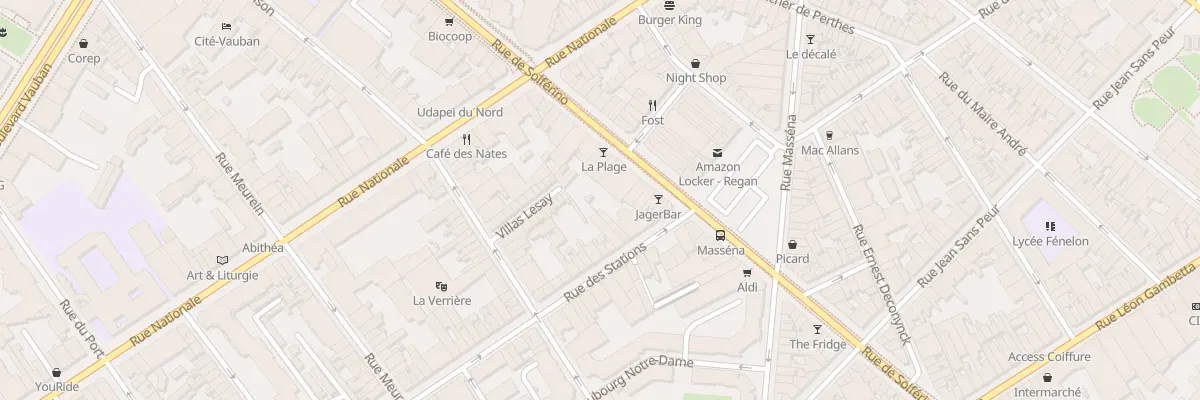 Plan du 4B Rue des Stations à Lille