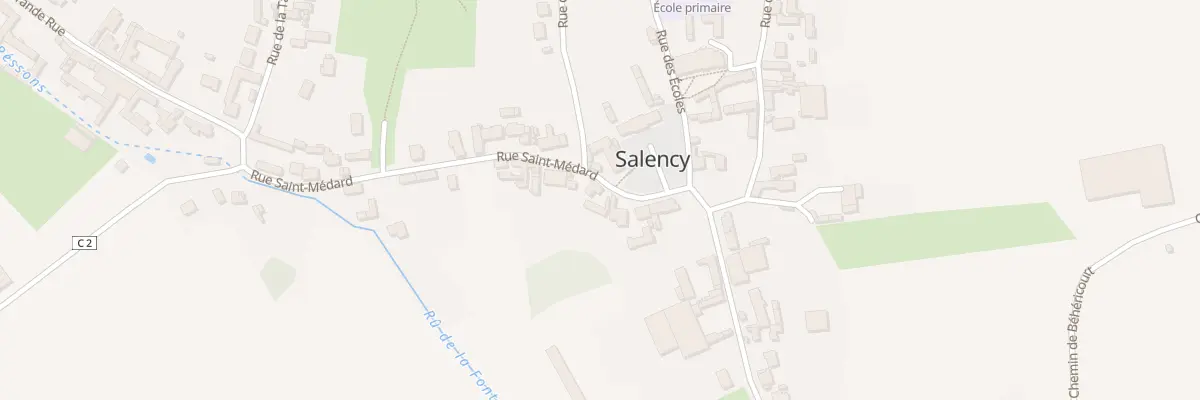 Plan du 282 Rue Saint-médard à Salency