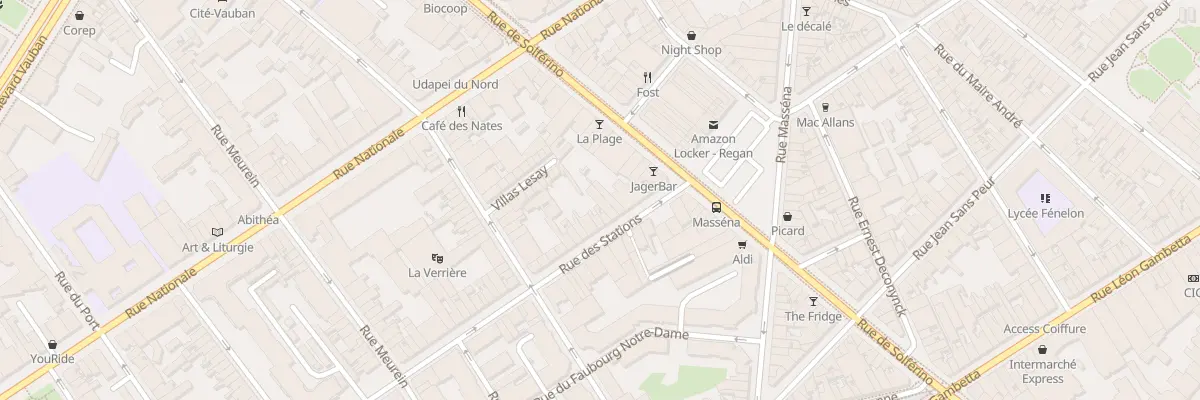 Plan du 8 Rue des Stations à Lille