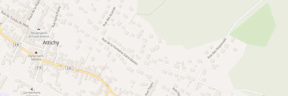 Plan du 3 Rue des Vignes à Attichy