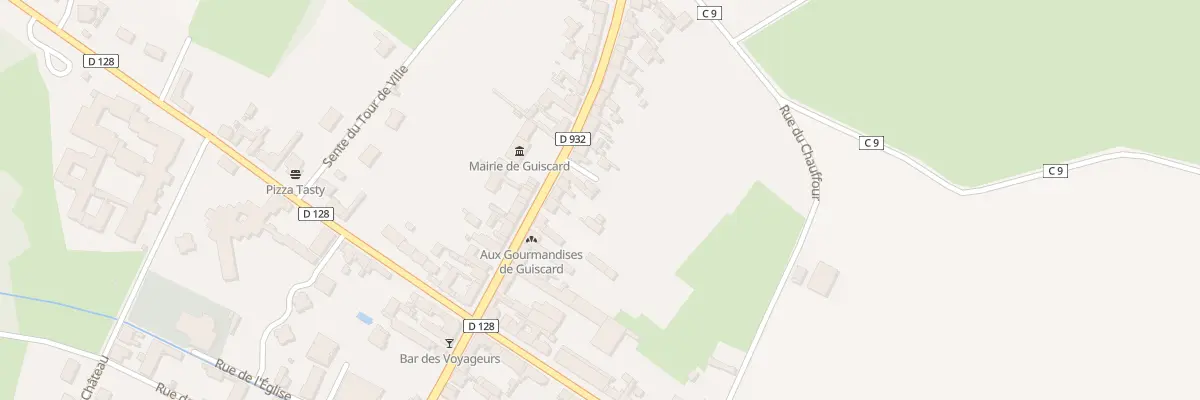 Plan du 128 Rue du Général Leclerc à Guiscard