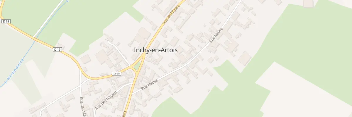 Plan du 10 Rue Neuve à Inchy-en-Artois
