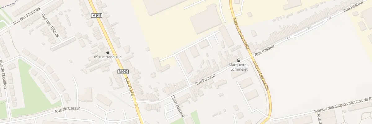 Plan du 250 Rue Pasteur à Marquette-lez-Lille