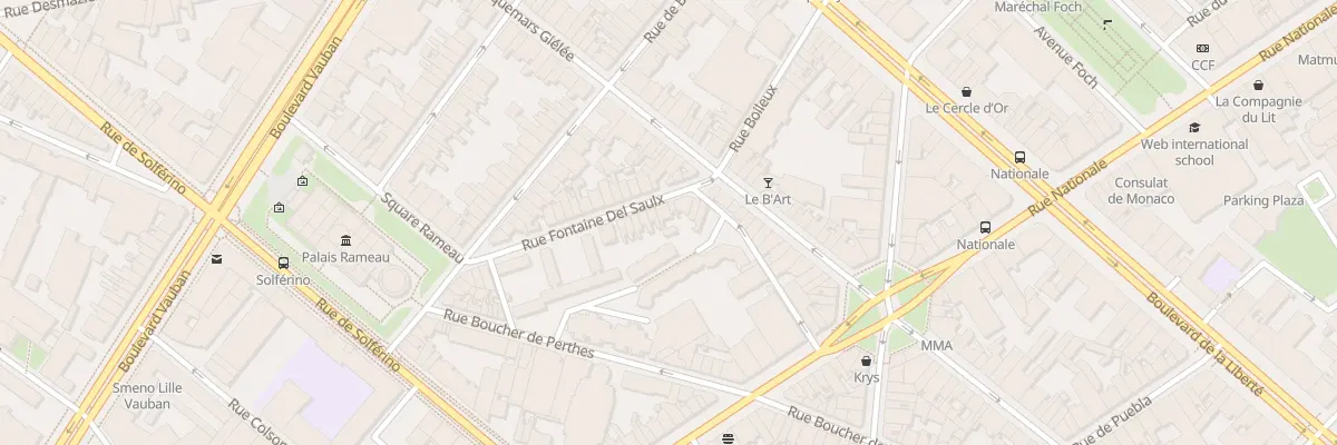 Plan du 7 Rue Fontaine Delsaux à Lille