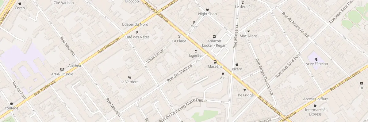 Plan du 6 Rue des Stations à Lille