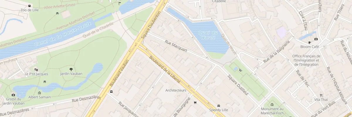 Plan du 17 Bd de la Liberté à Lille