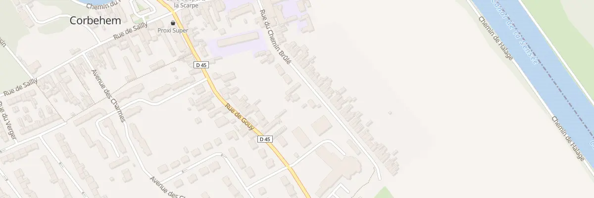 Plan du 8A Che Brûlé à Corbehem