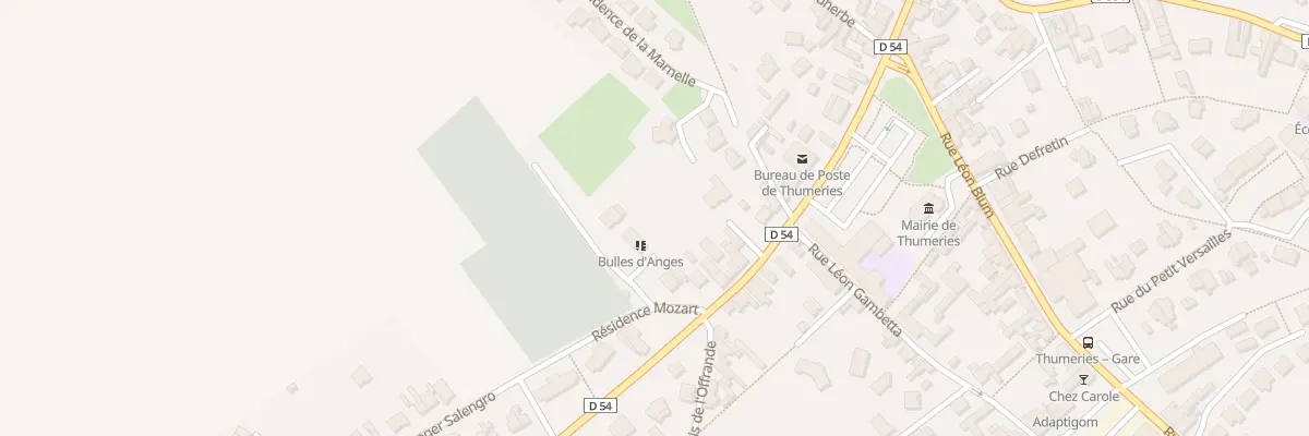 Plan du 40 Rue Roger Salengro à Thumeries