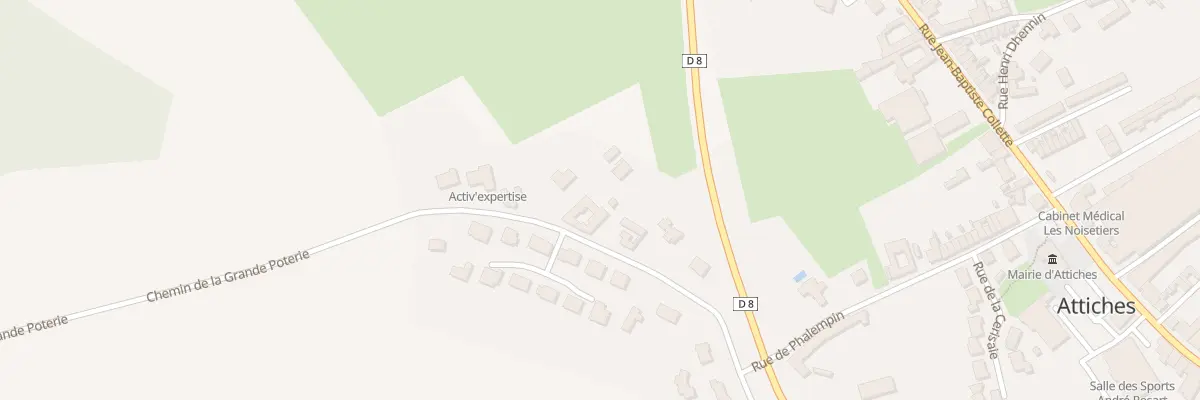 Plan du 34 Rue de la Grande Poterie à Attiches