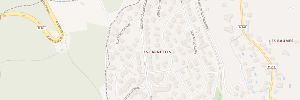 Plan du 38 Bd Paul Cézanne à Chamalières