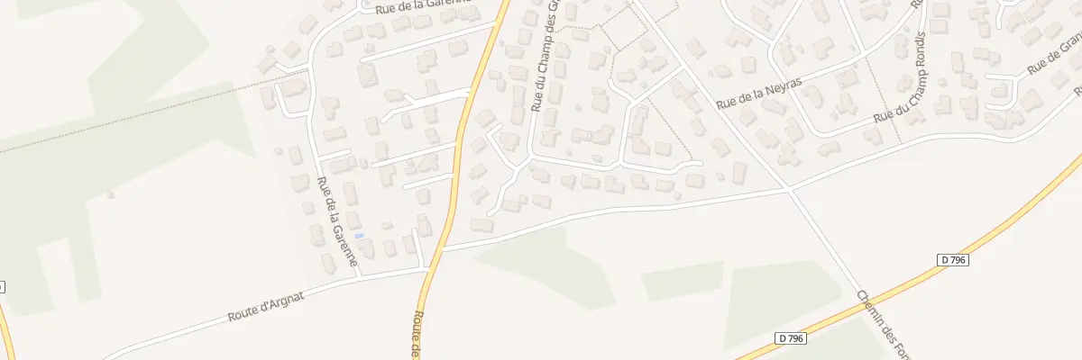 Plan du 34 Rue du Champ des Granges à Malauzat