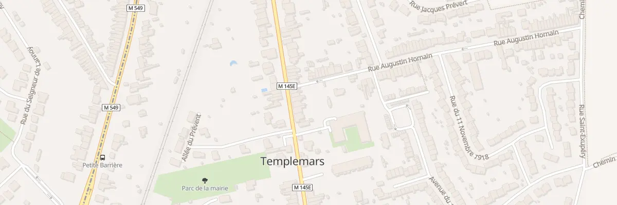 Plan du 100 Rue Jules Guesde à Templemars