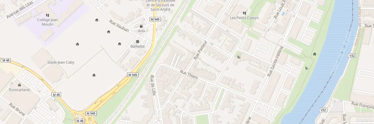 Plan du 27 Rue Pasteur à Saint-André-lez-Lille