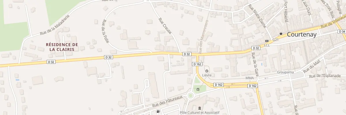 Plan du 25 Rue Nationale à Courtenay