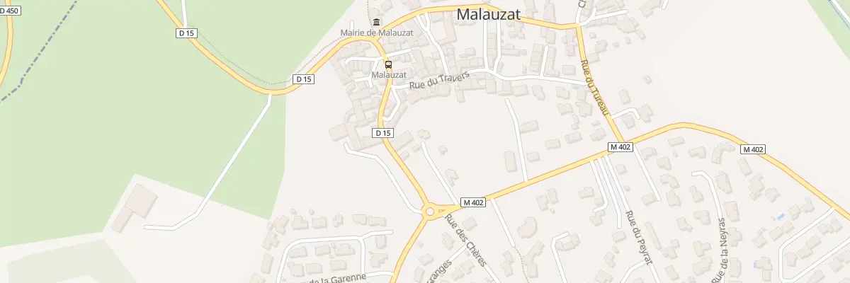 Plan du 1 Rte de Châteaugay à Malauzat