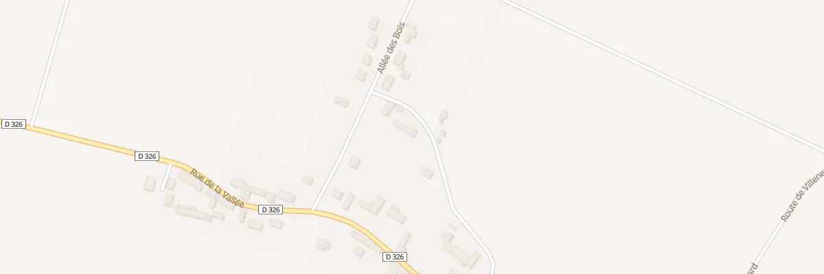Plan du 6 All des Bois à Villethierry