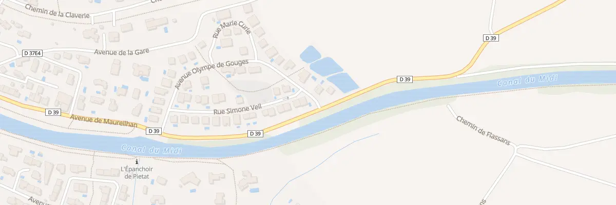 Plan du 30 Rue Simone Veil à Capestang