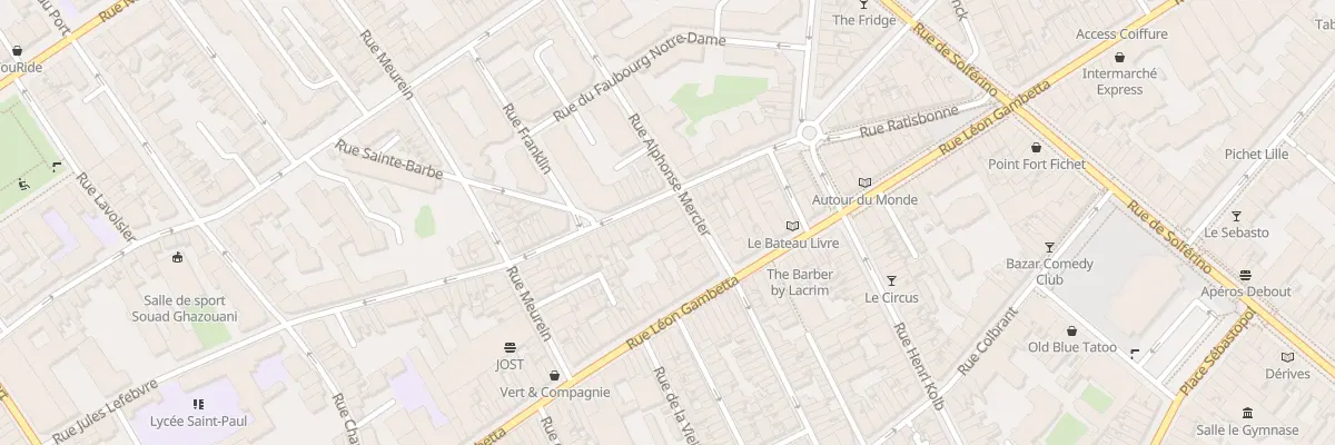 Plan du 82 Rue Alphonse Mercier à Lille