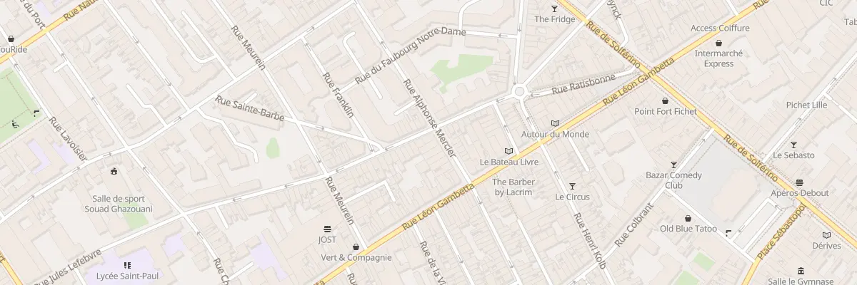 Plan du 80 Rue Alphonse Mercier à Lille