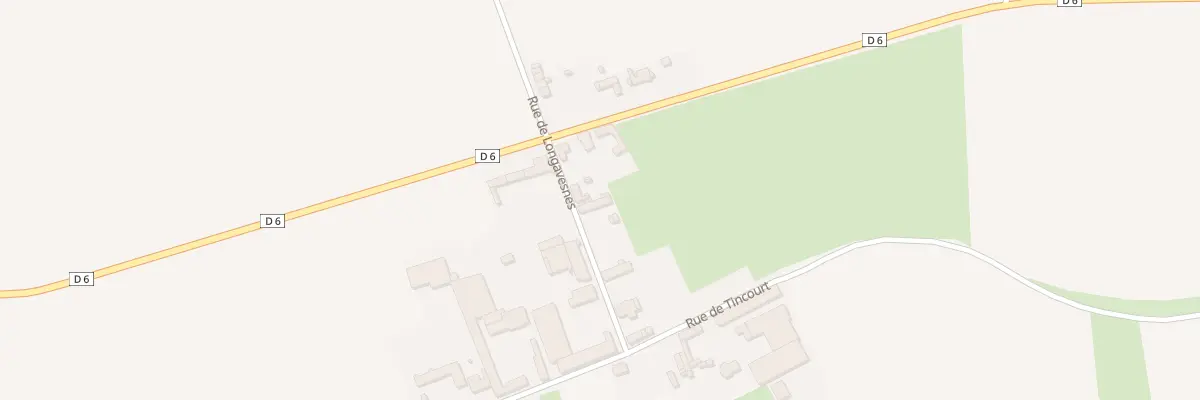 Plan du 6 Rue de Longavesnes à Tincourt-Boucly
