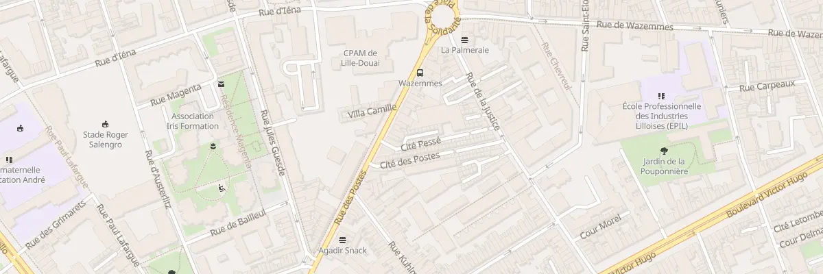Plan du 2 Vc Pesse 175 Rue des Postes à Lille