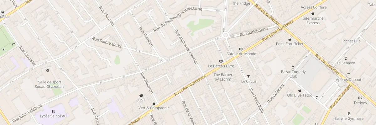 Plan du 86 Rue Alphonse Mercier à Lille