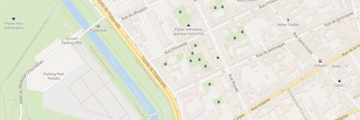Plan du 97 Rue Princesse à Lille