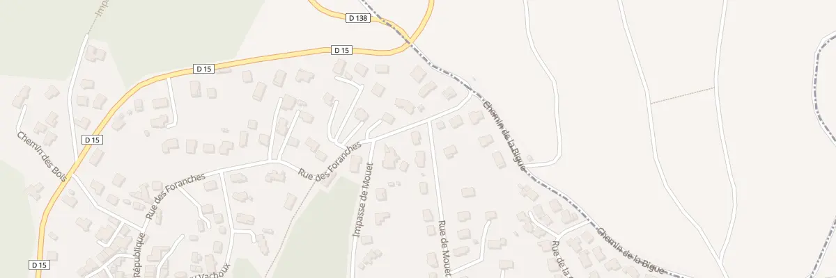 Plan du 16 Rue des Foranches à Enval