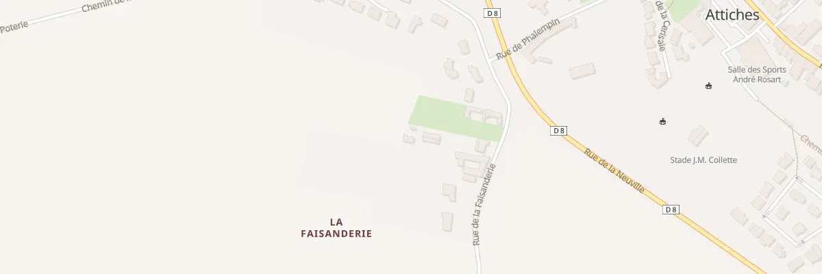 Plan du 24 Rue de la Faisanderie à Attiches