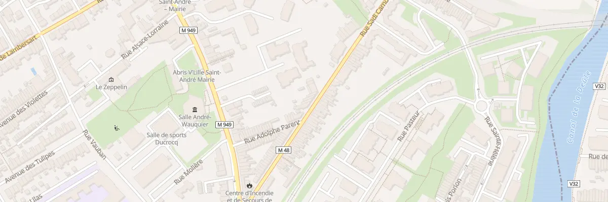 Plan du 55 Rue Sadi Carnot à Saint-André-lez-Lille