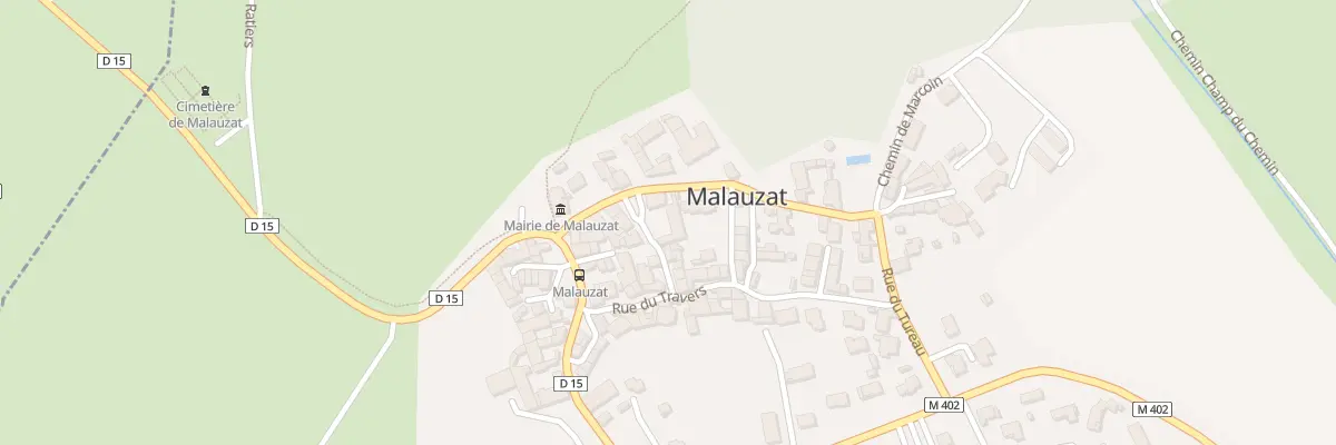 Plan du 1 Pl de la Cruchale à Malauzat