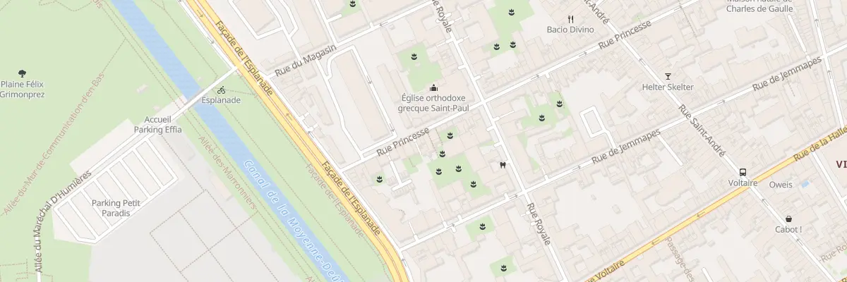 Plan du 89A Rue Princesse à Lille