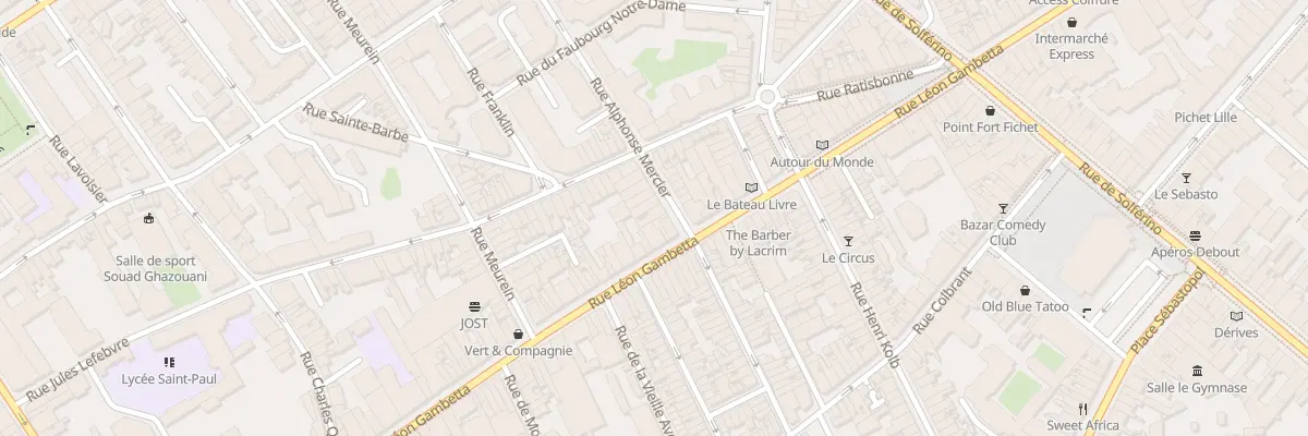 Plan du 94 Rue Alphonse Mercier à Lille