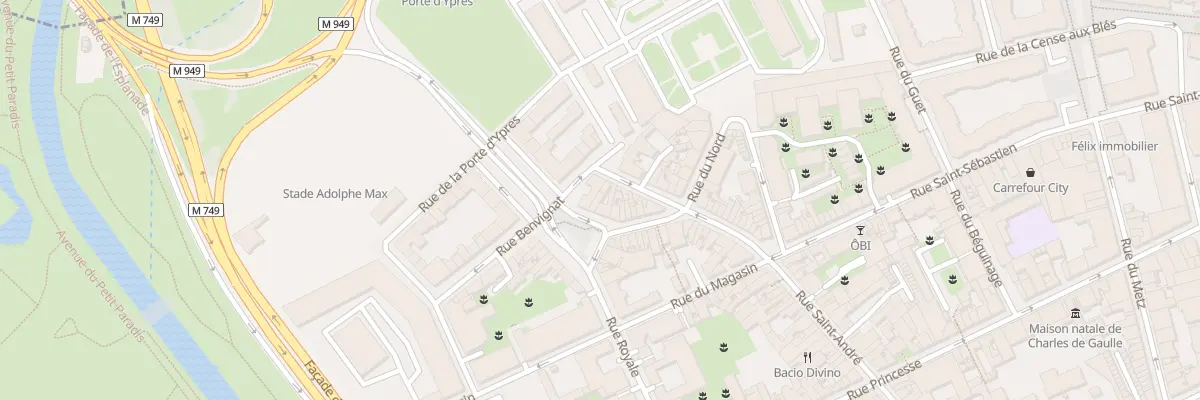 Plan du 12 Pl Saint André à Lille