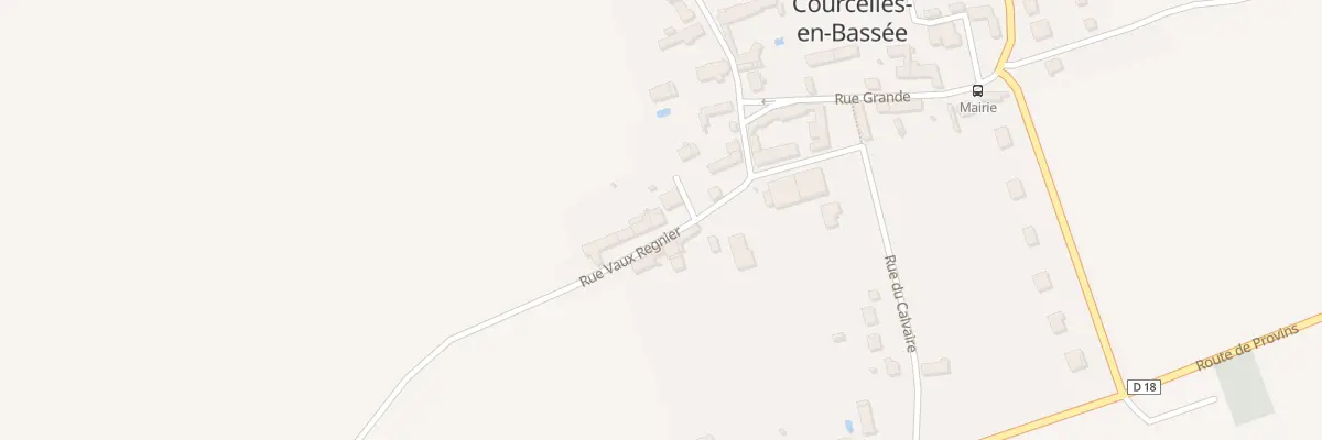 Plan du 10 Rue Vaux Régnier à Courcelles-en-Bassée