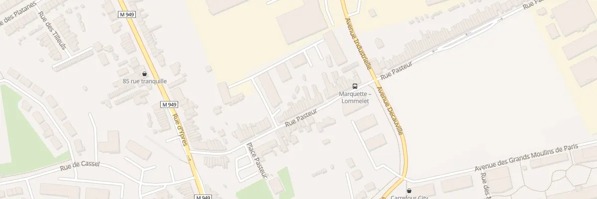 Plan du 232 Rue Pasteur à Marquette-lez-Lille