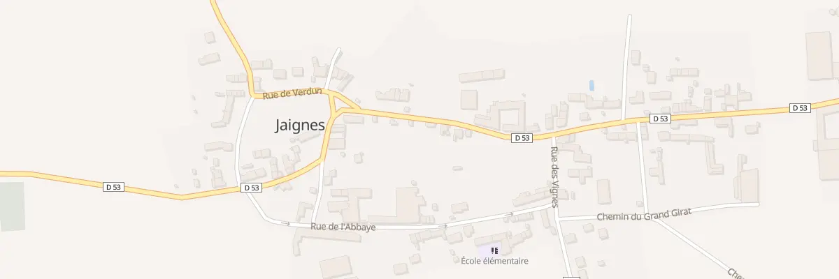 Plan du 12 Rue de Verdun à Jaignes