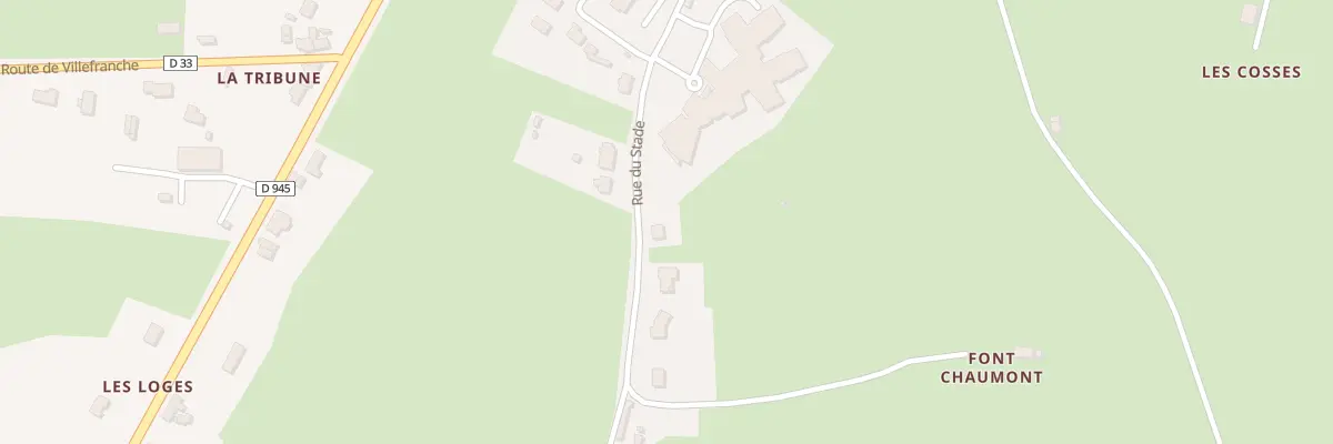 Plan du 21 Rue du Stade au Montet