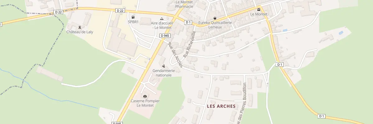 Plan du 9 Rue du Colombier au Montet