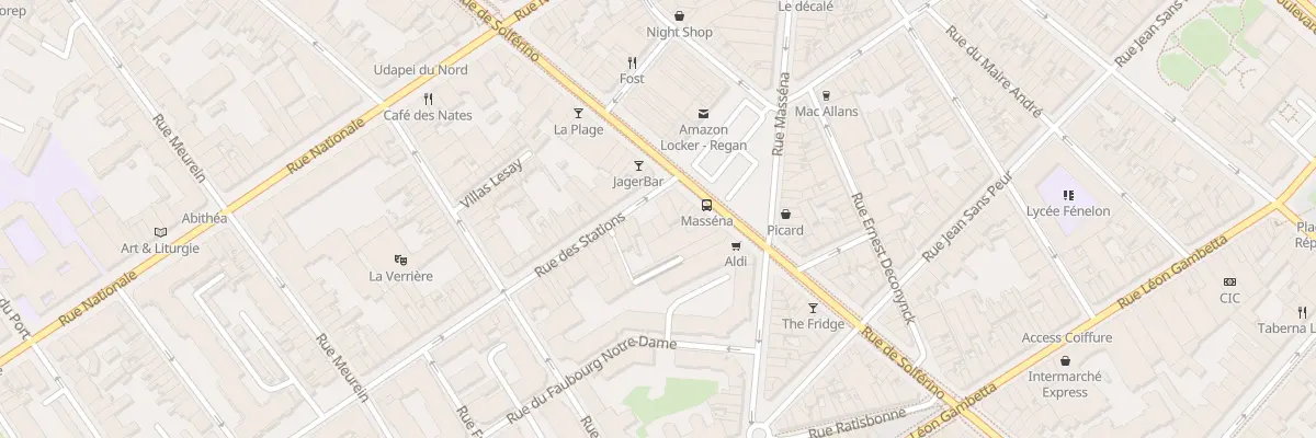 Plan du 3 Rue des Stations à Lille