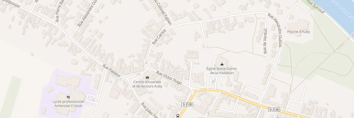 Plan du 14 Rue Victor Hugo à Auby